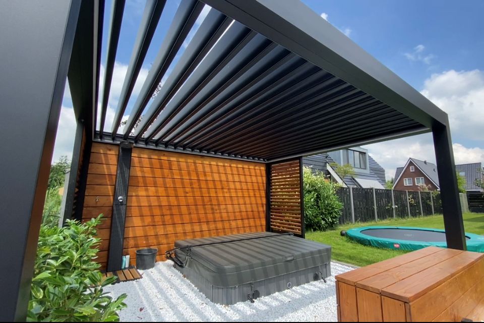 Zon en Scherm Wetar vrijstaande terrasoverkapping